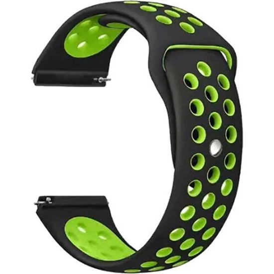 Gpack Samsung Galaxy Watch 6 44mm Kordon Delikli Çift Renk Silikon - 8