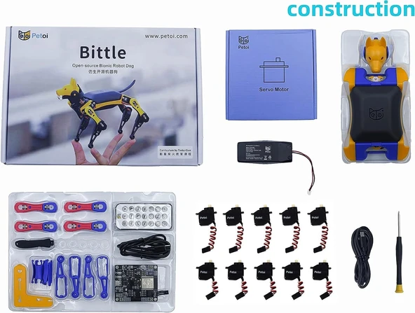 Petoi Robot Köpek Bittle X (İnşaat) Robotik Kiti Ses kontrolü - 3