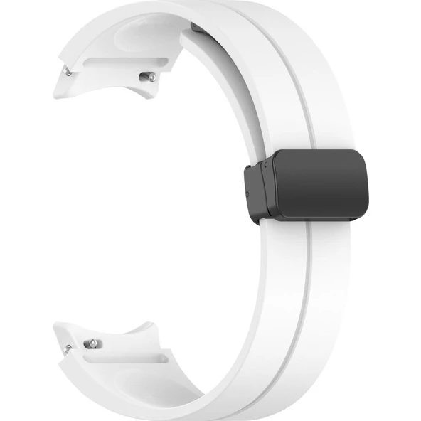 Gpack Samsung Galaxy Watch 6 Classic 43mm Kordon Silikon Mıknatıslı Ayarlanabilir HS19 - 8