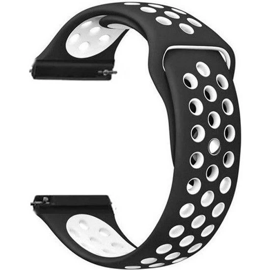 Gpack Samsung Galaxy Watch 6 44mm Kordon Delikli Çift Renk Silikon - 7
