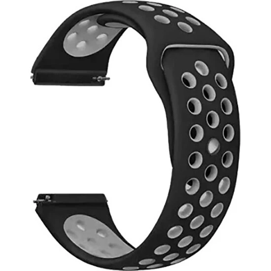 Gpack Samsung Galaxy Watch 6 44mm Kordon Delikli Çift Renk Silikon - 9
