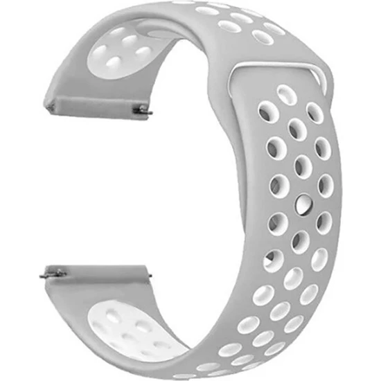 Gpack Samsung Galaxy Watch 6 44mm Kordon Delikli Çift Renk Silikon - 10