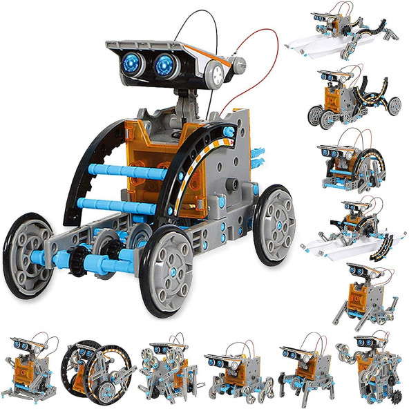 Sillbird STEM 12'si 1 Arada Eğitim Solar Robot Oyuncakları (190 Parça)