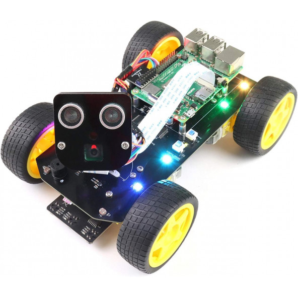 FREENOVE 4WD Akıllı Araç Kiti - Raspberry Pi Robot İçin