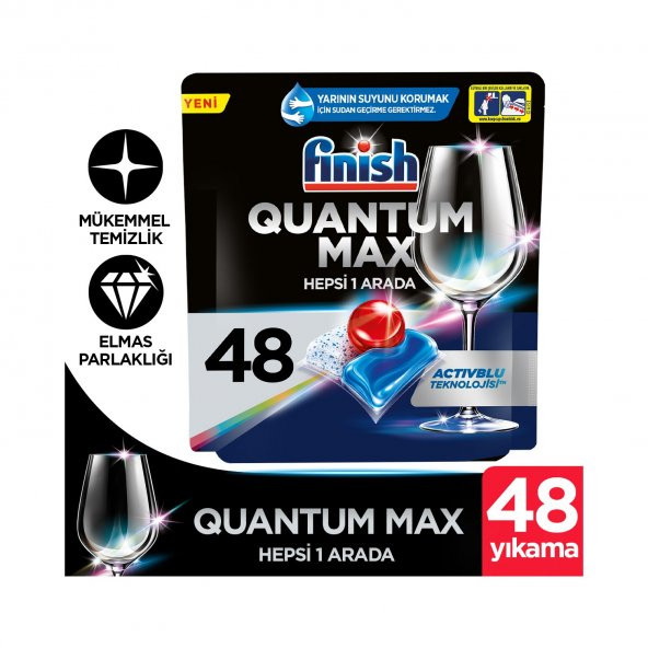 Finish Quantum Max 48 Tablet Bulaşık Makinesi Deterjanı