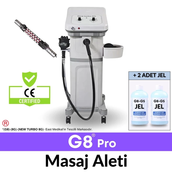 G8 Pro Masaj Aleti, Radyo Frekans+Vakum-Masaj-Zayıflama+G5 MASAJ IN ÜST MODELİ+2 ADET JEL