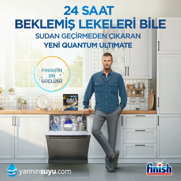 Finish Quantum Ultimate 40x2 80 Tablet Bulaşık Makinesi Deterjanı - 2