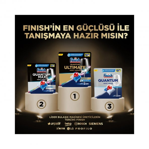 Finish Quantum Ultimate 40x2 80 Tablet Bulaşık Makinesi Deterjanı - 5