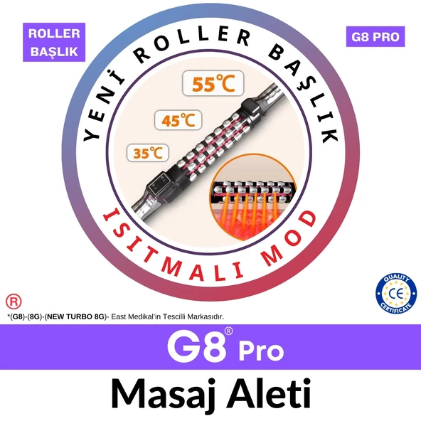 G8 Pro Masaj Aleti, Radyo Frekans+Vakum-Masaj-Zayıflama+G5 MASAJ IN ÜST MODELİ +3 ADET YAĞ - 3