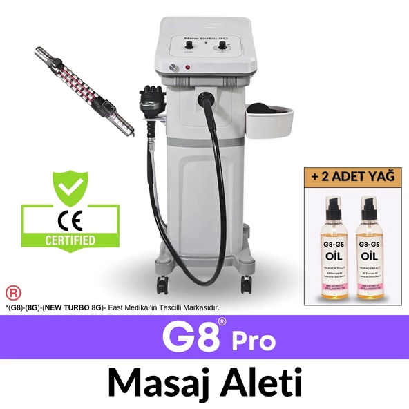 G8 Pro Masaj Aleti, Radyo Frekans+Vakum-Masaj-Zayıflama+G5 MASAJ IN ÜST MODELİ +2 ADET YAĞ