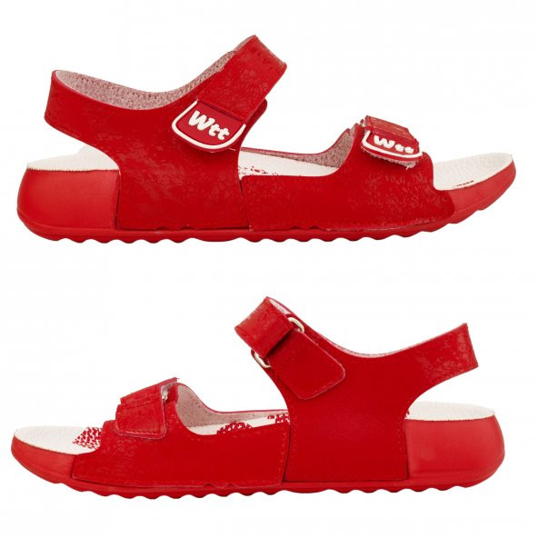 Çocuk Kırmızı  Sandalet 26/ Ortopedik Sandaletler / Unisex Günlük Çocuk Sandaletleri / Doğum Günü Hediyesi, - 2