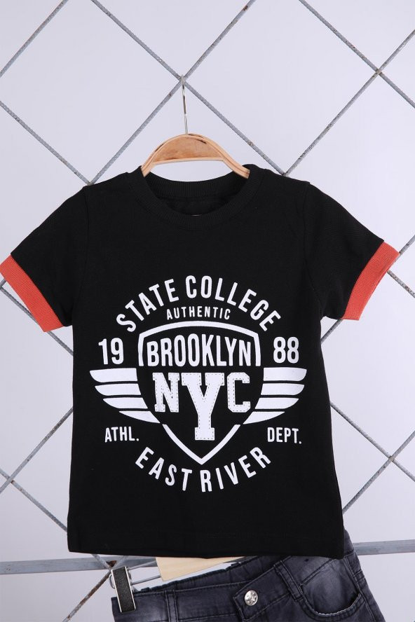 Babyhola Tshirt Yelek Pantolon Erkek Çocuk Takım 3'lü 1490 - 5