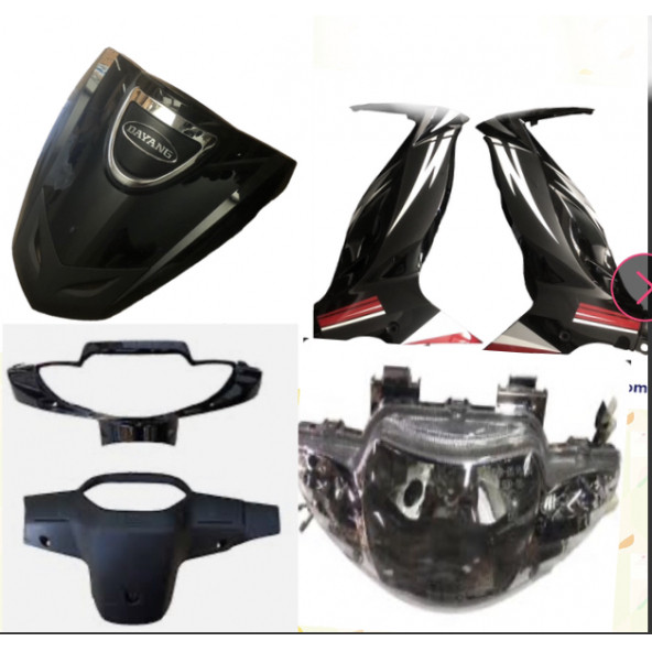 Salcona Altay 100/130 ön kaborta seti Siyah ürün görseli 1