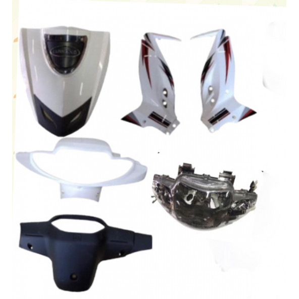 Salcona Altay 100/130 ön kaborta seti Beyaz ürün görseli 1