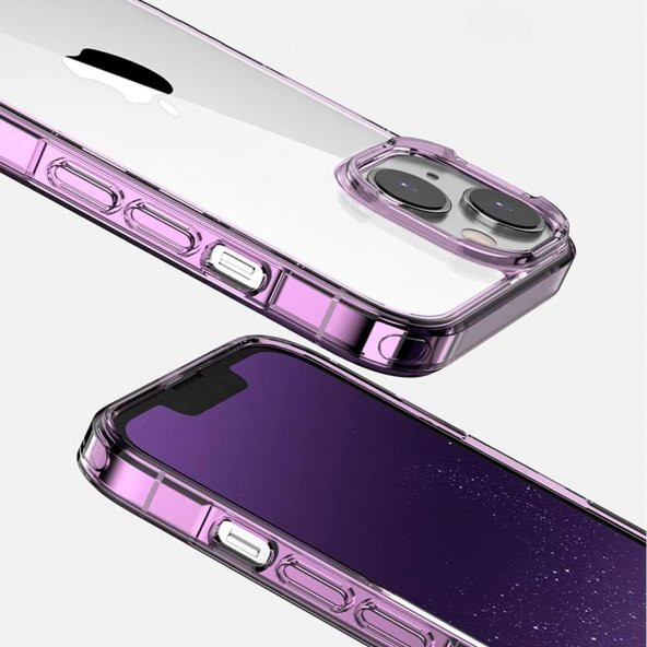BİKAPAK ELIT CRYSTAL IPHONE 15 PRO ŞEFFAF SİYAH KAPAK - 2