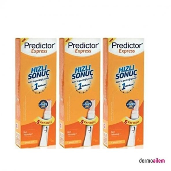 Predictor Express Hızlı Sonuç Gebelik Testi 3lü