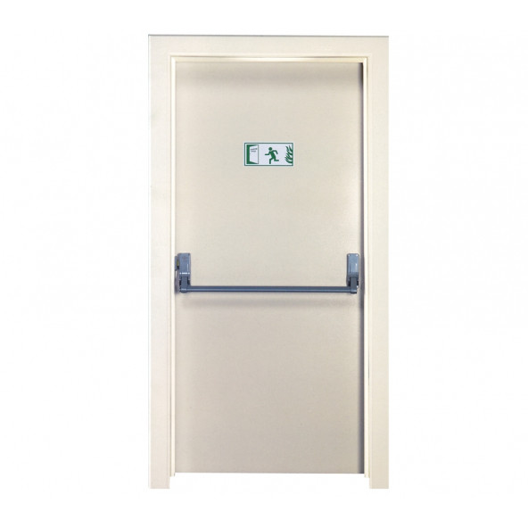Tez, TEZ4002-60 Dk Krem Tek Kanatlı Yangın Çıkış Kapısı ürün görseli
