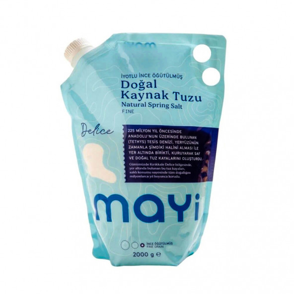 Doğal Sofralık Tuz - İyotlu 2kg - Mayi Tuz