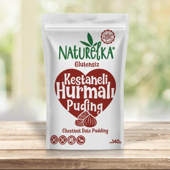 Glutensiz Kestaneli Hurmalı Puding - 140gr - Naturelka