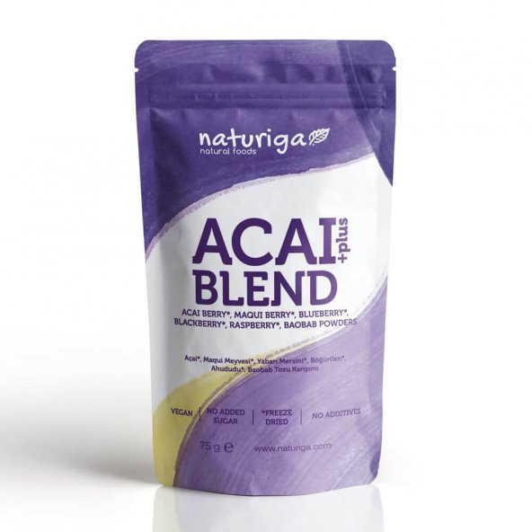 Organik Acai Plus Tozu - 100gr - Naturiga