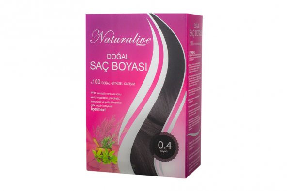 Doğal Saç Boyası - Siyah - 100gr - Naturalive