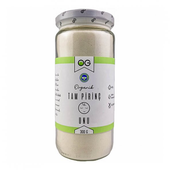 Organik Tam Pirinç Unu - 300gr - Organik Gurmem