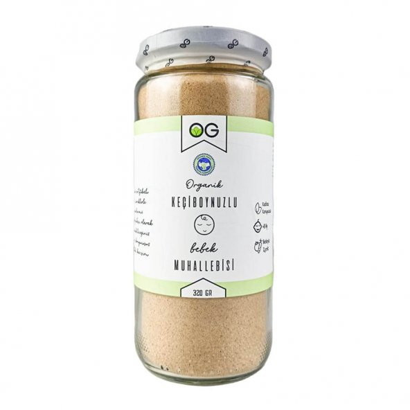 Organik Keçiboynuzlu Bebek Muhallebisi - 320gr - Organik Gurmem