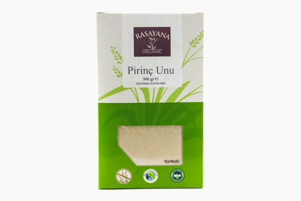 Organik Tam Pirinç Unu - Glutensiz - 500gr - Rasayana