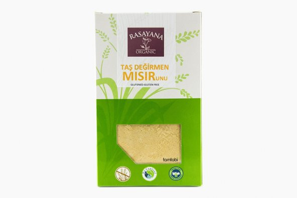 Organik Tam Mısır Unu - Glutensiz - 750gr - Rasayana