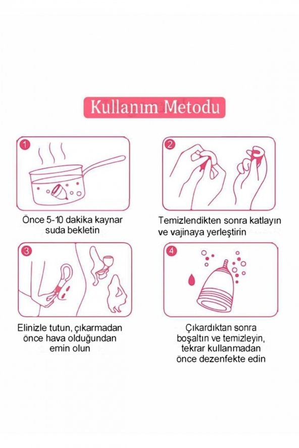 Adet Kabı Regl Kabı Menstrual Cup Small Beden Medikal Sınıf Silikon - Tampon - Cup - Ped - 1