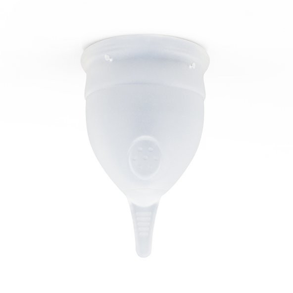 Adet Kabı Regl Kabı Menstrual Cup Small Beden Beyaz Medikal Sınıf Silikon - 1