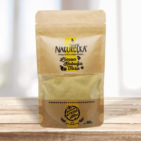 Glutensiz Limon Kabuğu Tozu - 50gr - Naturelka