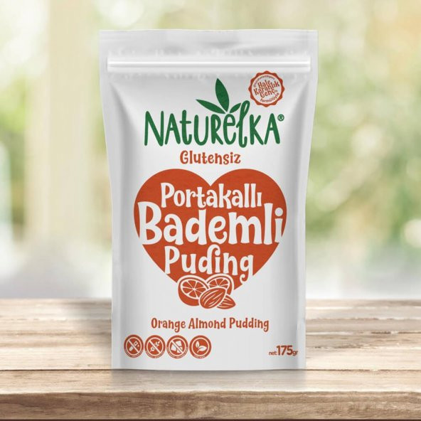 Glutensiz Portakallı Bademli Puding - 175gr - Naturelka