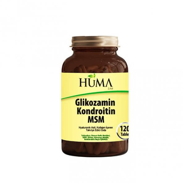 Huma Glukozamin Kondroitin ve MSM - 120 Tablet - Naturalive