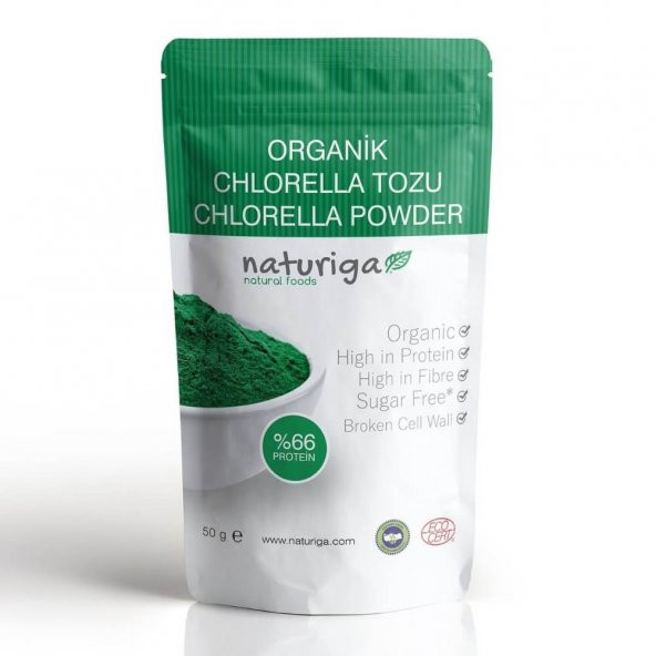 Organik Klorella Tozu - 100gr - Naturiga