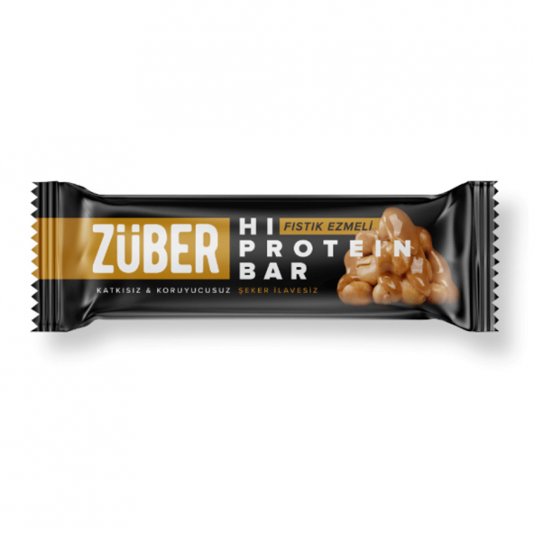 Glutensiz Hi-Protein Bar - Fıstık Ezmeli - Züber