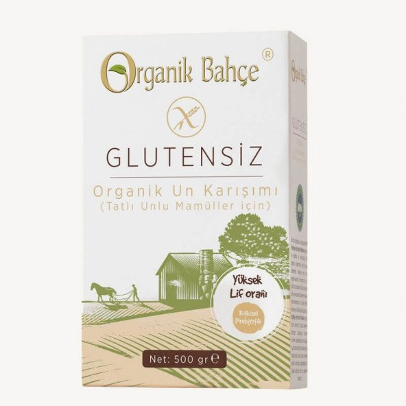 Organik Glutensiz Tatlı Un Karışımı - 500gr - Organik Bahçe