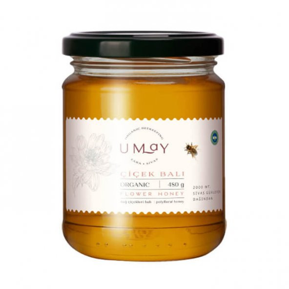 Organik Çiçek Balı - 480gr - Umay Herbal