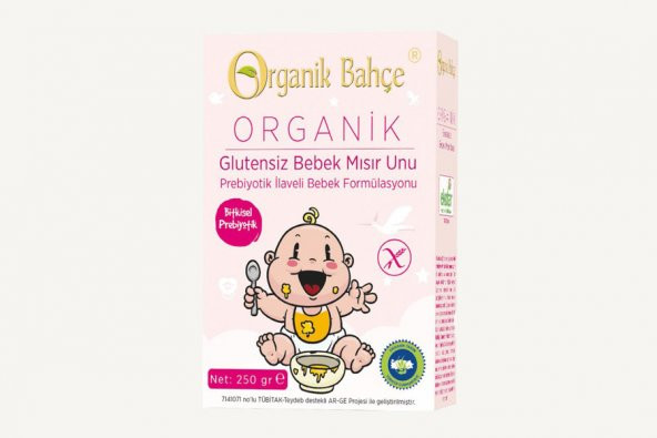 Organik Glutensiz Bebek Mısır Unu - 250gr - Organik Bahçe