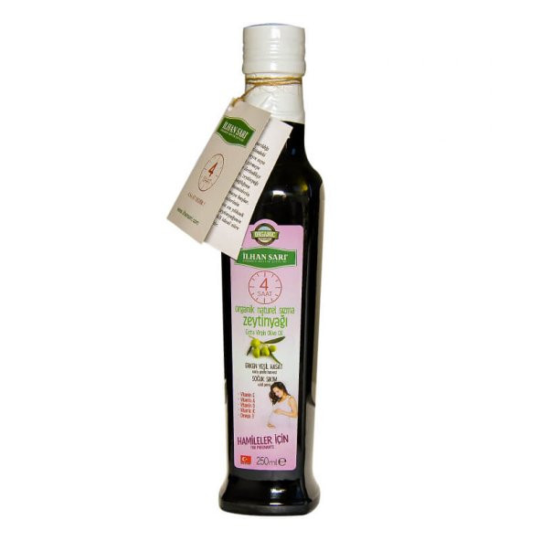 Organik Hamileler için (0,1 Asit) Zeytinyağı - 250ml - İlhan Sarı