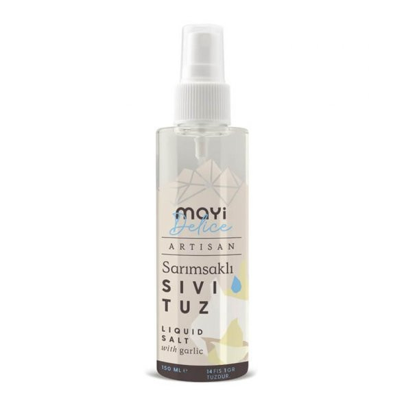 Artisan Sarımsaklı Sıvı Tuz - Sprey - 150ml - Mayi Tuz