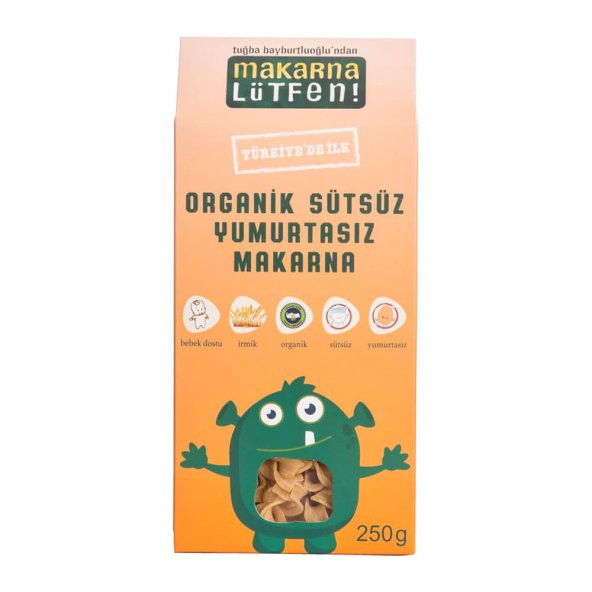 Organik Sütsüz Yumurtasız Vegan Makarna - 250gr - Makarna Lütfen