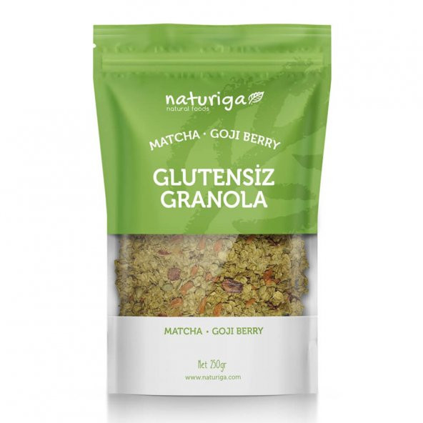 Glutensiz Glutensiz Granola (Matcha) - 250gr - Naturiga