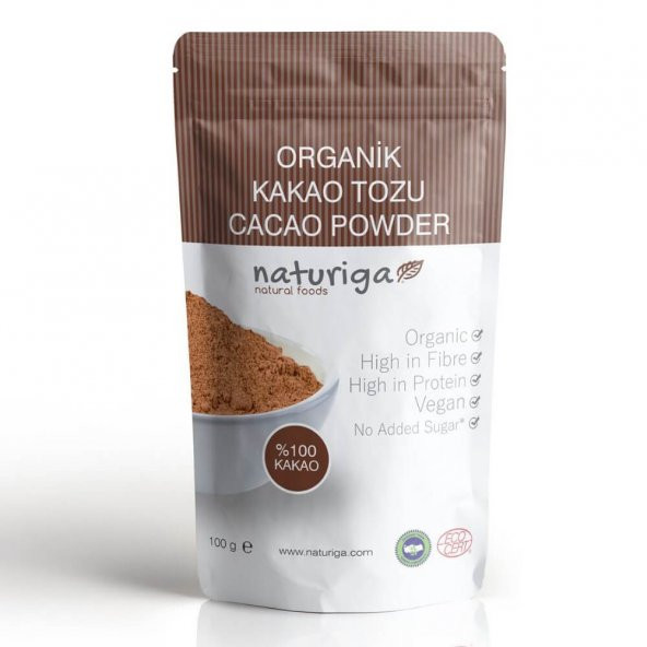Organik Kakao Tozu - 100gr - Naturiga