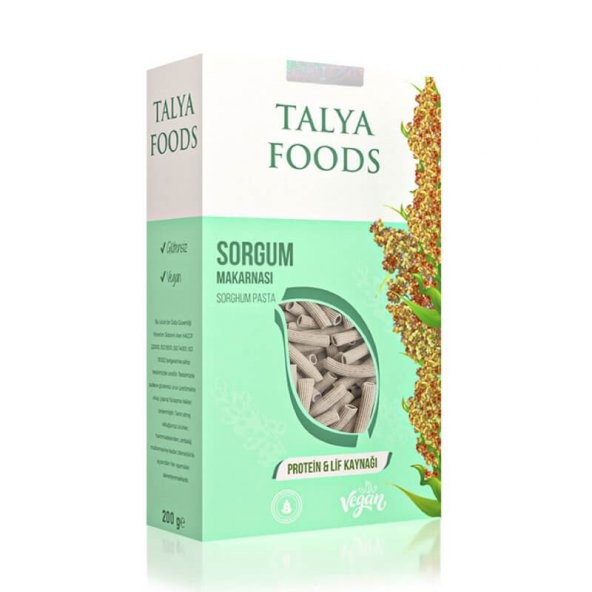 Filizlenmiş Sorgum Makarnası - Glutensiz - 200gr - Talya Foods