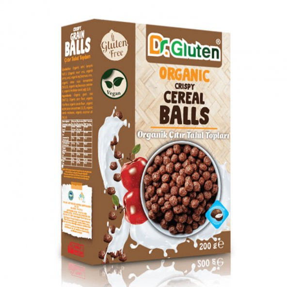 Glutensiz Organik Çıtır Tahıl Topları - 200gr - Dr.Gluten