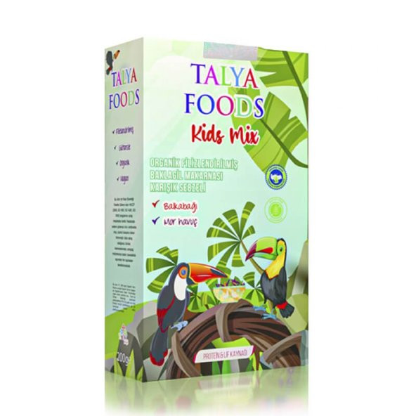 Tucan Çocuk Makarna - Karışık Sebzeli - Glutensiz - 200gr - Talya Foods