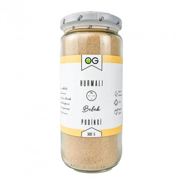 Hurmalı Bebek Pudingi - 300gr - Organik Gurmem