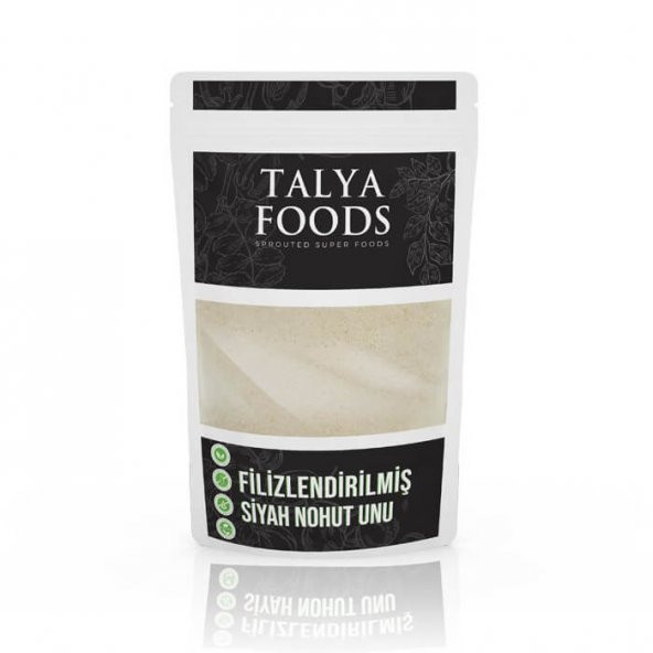 Filizlenmiş Siyah Nohut Unu - Glutensiz - 500gr - Talya Foods
