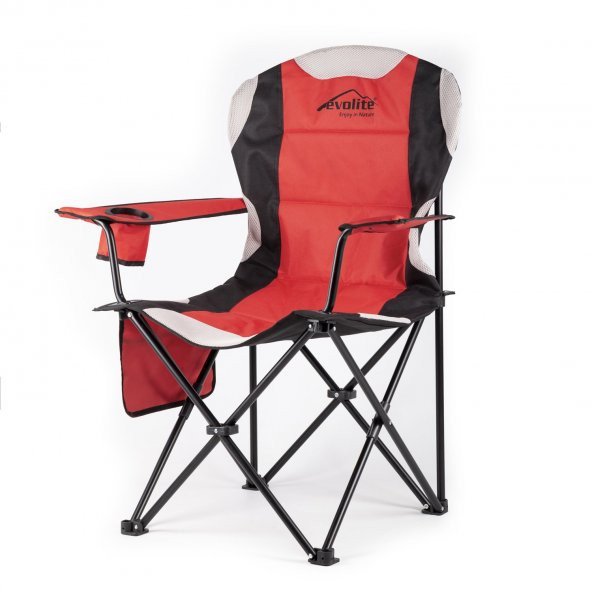Evolite Nature Katlanabilir Kamp Sandalyesi - Kırmızı - 11